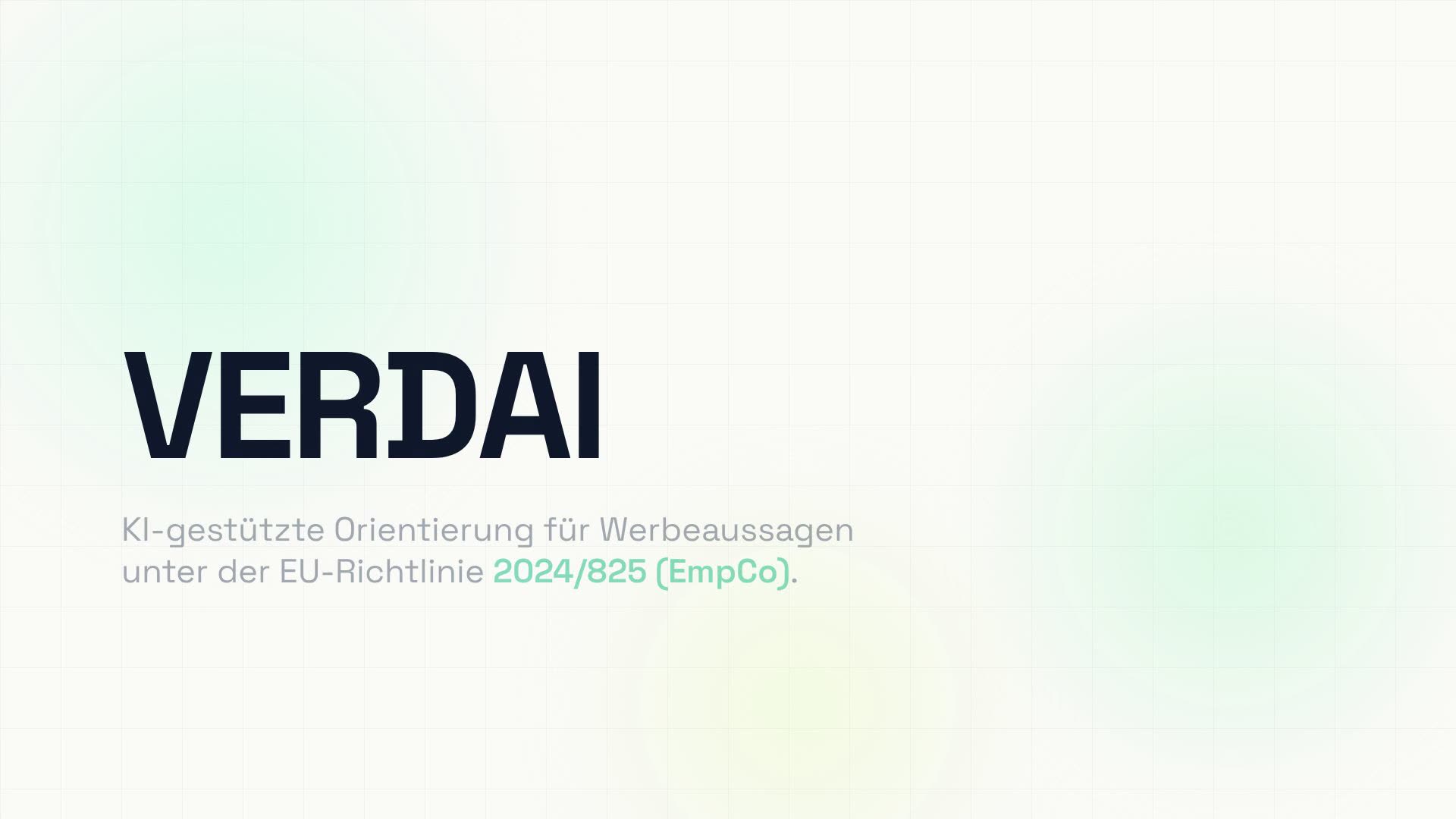 Vorschaubild: VERDAI Dashboard Demo