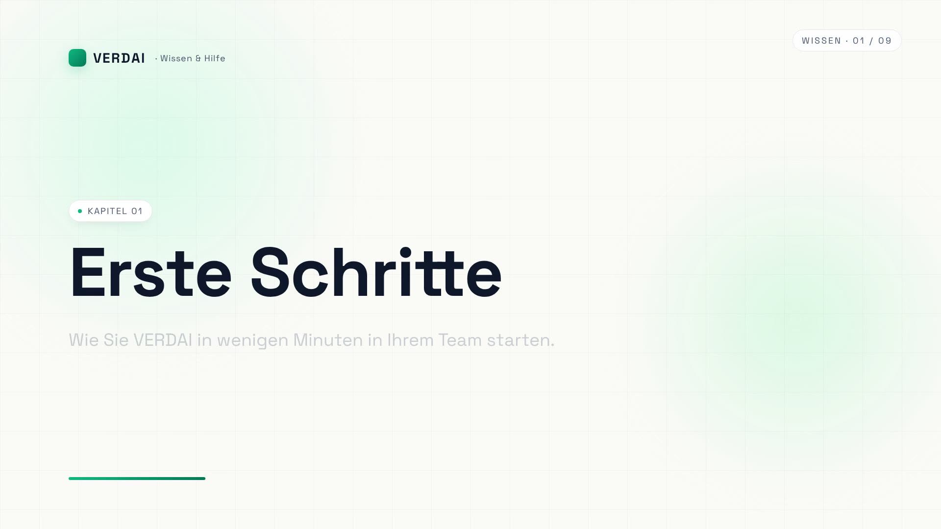 Vorschaubild: Erste Schritte