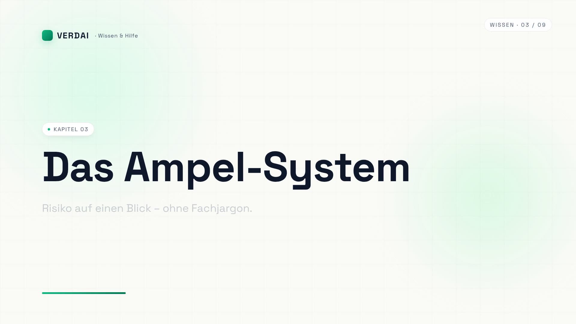 Vorschaubild: Das Ampel-System